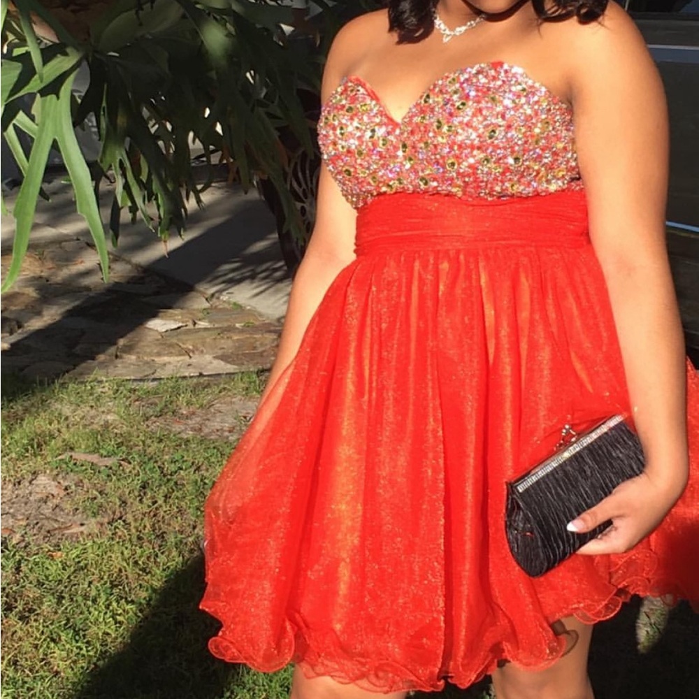 Red with sequin